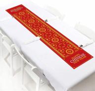 🐅 shop big dot of happiness chinese new year petite year of the tiger party paper table runner - 12 x 60 inches logo