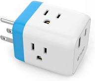 trond outlet extender box с быстрой зарядкой quick 3.0, usb c pd стеновым зарядным устройством и многоразъемным splitter expander для розеток логотип