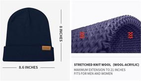 img 1 attached to FANVINCE Daily Beanie: Warm Winter Thermal Hats for Men and Women, Cuffed Knit Skull Cap – Perfect Gifts for Both Women and Men