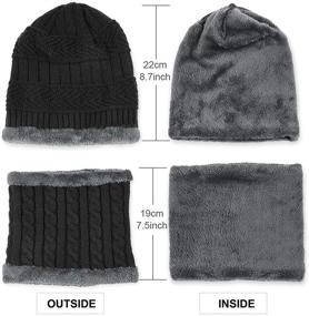 img 1 attached to ❄️ Warm Winter Beanie with XYIYI Fleece Lining - Ideal Boys' Accessories for Cold Weather