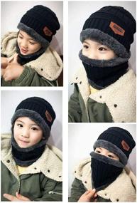 img 3 attached to ❄️ Warm Winter Beanie with XYIYI Fleece Lining - Ideal Boys' Accessories for Cold Weather