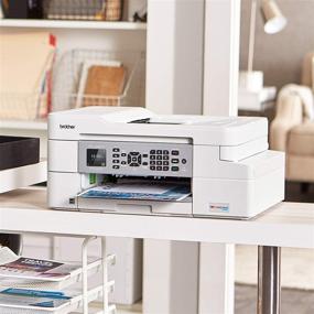 img 3 attached to Brother MFC-J805DW INKvestmentTank Color Inkjet All-in-One Printer: Mobile Device and Duplex Printing w/1-Year Ink In-box - White, One Size (Amazon Dash Replenishment Ready)