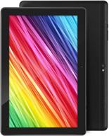 📱 high-performance android 9.0 tablet – 10.1 inch, 4gb+64gb, wifi, bluetooth, gps, hd touchscreen, 2mp+5mp camera, 6000mah battery (black) logo