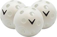 ⛳️ callaway perforated practice golf balls: superior plastic construction, set of 24 white balls logo