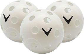 img 1 attached to ⛳️ Callaway Perforated Practice Golf Balls: Superior Plastic Construction, Set of 24 White Balls