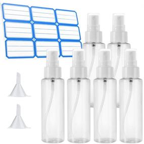 img 4 attached to 🧳 Travel-Friendly Stickered Bottle Containers with Funnels