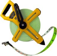 komelon 6633: 300-feet open reel fiberglass tape measure in vibrant yellow logo