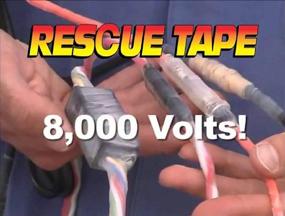 img 1 attached to 🔧 Rescue Tape: Self-Fusing Silicone Tape for Emergency Pipe & Plumbing Repair, DIY Repairs, Seal Radiator Hose Leaks, Wrap Electrical Wires, Used by US Military - 1” X 12’, Silicone Rubber, Black