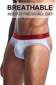 img 1 attached to 🩲 SKYSPER Men's Jockstrap Athletic Supporter - Top Jock Straps for Male Underwear