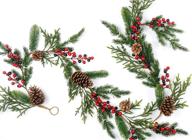 🌲 72-inch craftmore eagle pine and berry garland логотип