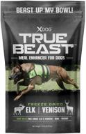 🥩 xdog true beast freeze dried raw food toppers: premium pasture raised beef with bone and organs for dogs logo