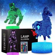 3d game night light - remote control decor lamp for boys and girls: 3 patterns and 16 colors to choose from for christmas and birthdays логотип