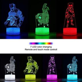 img 3 attached to 3D Game Night Light - Remote Control Decor Lamp for Boys and Girls: 3 Patterns and 16 Colors to Choose from for Christmas and Birthdays