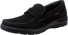 img 4 attached to 👞 ELANROMAN Superior Leather Loafers: Stylish Moccasin Men's Shoes for Effortless Slip-Ons and Loafing