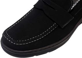 img 1 attached to 👞 ELANROMAN Superior Leather Loafers: Stylish Moccasin Men's Shoes for Effortless Slip-Ons and Loafing