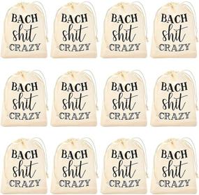 img 2 attached to 🎉 Bachelor and Bachelorette Party Drawstring Bags (6 x 8 In, 12-Pack)