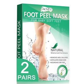 img 4 attached to Revive Your Feet with our Original Foot Peel Mask: Eliminate Cracked Heels, Dead Skin & Calluses - Effortlessly Repair with Natural Ingredients - Experience Smooth & Soft Feet - 2 Pairs for Women & Men!