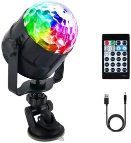 img 4 attached to 🎉 COSOOS Sound Activated Party Lights: Disco Ball with Remote Control - 15 Modes Stage Par Light for Home, Dance, Car, Bar, Birthday, Karaoke, DJ Show, Club, Pub