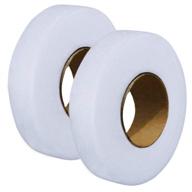 set of 2 hem iron-on adhesive fabric fusing tapes - 27 yards length each, 0.59inch/1.5cm width logo