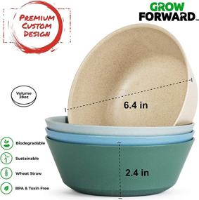 img 1 attached to 🍽️ Enhance Your Dining Experience with Grow Forward Premium Wheat Dinnerware