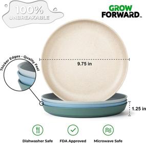 img 2 attached to 🍽️ Enhance Your Dining Experience with Grow Forward Premium Wheat Dinnerware