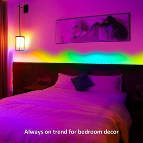 img 1 attached to 🌈 Smart RGB LED Strip Lights for Bedroom - JYX 32.8ft, Remote Controlled Color Changing LED Light Strip - 2 Rolls in Box, Ideal for Home Decor