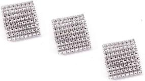 img 2 attached to 💎 Sparkling Rhinestone Napkin Adornment for Weddings: TIAMALL Décor Idea