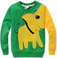 🐘 adorable elephant sweatshirt pullover t-shirts for boys featuring an excavator - boys' clothing logo