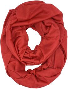 img 4 attached to 🧣 Stay Cozy with YOUR SMILE - Premium Thick Winter Warm Cable Infinity Circle Loop Cowl Scarf for Women