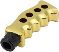 🔫 universal gold gear shift knob for manual transmission cars – gun grip knife handle stylish gear shift lever knob shifter logo