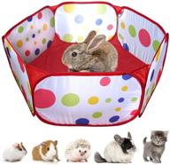 🐾 foldable portable small animal playpen - rypet pop open exercise fence for guinea pig, hedgehogs, hamster, chinchillas, rabbits - ideal for indoor/outdoor use логотип