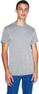 american apparel tri blend crewneck t shirt: the perfect men's clothing staple logo