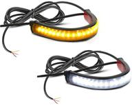 💡 cocsmart 2pc flexible dual-color switchback lights in white: effortlessly fulfilling your lighting needs logo