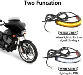 img 3 attached to 💡 CoCsmart 2PC Flexible Dual-Color Switchback Lights in White: Effortlessly Fulfilling Your Lighting Needs