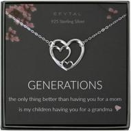 efytal triple heart necklace: perfect mother's day gift for grandma, celebrating generations of love logo