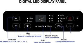 img 2 attached to NINGPU 10000 BTU Portable Air Conditioner: Efficient Cooling for 300 sq.ft with Remote Control, Timer, LED Display, and Low Noise Level