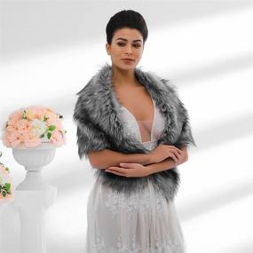 img 1 attached to Шаль для невесты Augety Bride Wedding Bridal Shawls - женские аксессуары