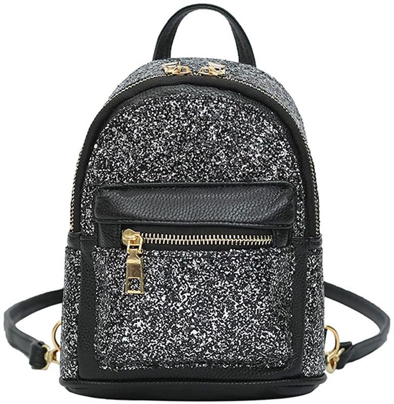 girls sequin backpack leather purse women's handbags & wallets for fashion backpacks 标志