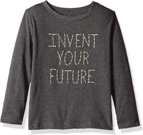 img 1 attached to Gymboree Girls' Large Long Sleeve Graphic Tee - Enhanced SEO