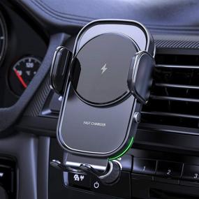 img 4 attached to 📲 Upgraded 15W Wireless Car Charger Mount with Auto Clamping - Qi-Certified, Fast Charging for All Qi Enabled Phones, Overvoltage Protection