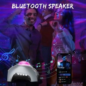 img 2 attached to 🌟 PRANITE Звездный проектор с ночными звуками и Bluetooth-mузыкальной колонкой: пульт дистанционного управления, таймер, LED-проектор галактики для спальни, игровой комнаты, вечеринок, декора дома - идеально для детей и взрослых.