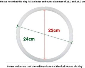 img 1 attached to 🔒 GJS Gourmet Sealing Ring CPC-SR600: Perfectly Compatible with Cuisinart Pressure Cooker – Not made by Cuisinart