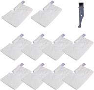 🦈 high-quality shark steam mop pads replacement - 10 packs of washable microfiber cleaning pocket pads - compatible with shark s3501 s3601 s3550 s3901 s3801 - effective cleaning solution by i clean logo