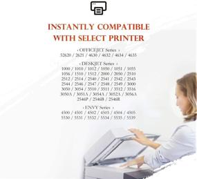 img 3 attached to ejet Восстановленный картридж чернил 61XL: Замена HP 61 - принтер Envy 4500, Deskjet 3050A, Officejet 4630 - 2 штуки (1 черный, 1 трехцветный)
