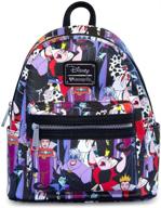 🎒 loungefly disney villains mini backpacks: compact & stylish bags for disney fans логотип