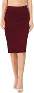 nolabel cotton bodycone length elastic women's clothing in skirts logo