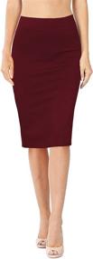 img 2 attached to Nolabel Cotton Bodycone Length Elastic Women's Clothing in Skirts