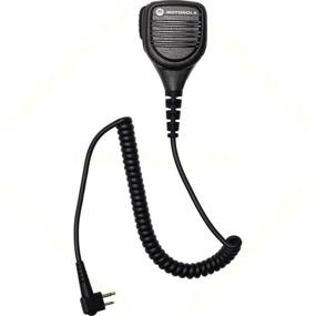 img 2 attached to Motorola OEM PMMN4013 PMMN4013A Remote Speaker Mic with 3.5mm Audio Jack, Coiled Cord, Swivel Clip | Intrinsically Safe