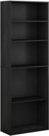 furinno 14110r1bkw 5 shelf bookcase 5 tier logo