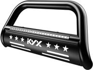 kyx bull bar with light bar for 2019 2020 2021 dodge ram 1500 (exclude 19-21 ram 1500 classic/rebel trim/20-21 ram 1500 diesel models) logo